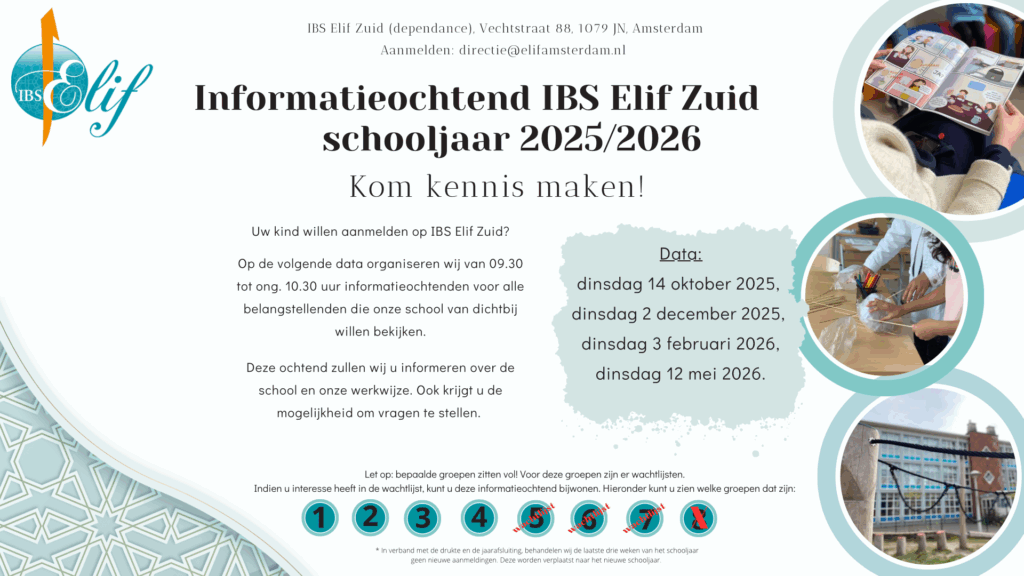 Voorlichtingsochtend IBS Elif Zuid
